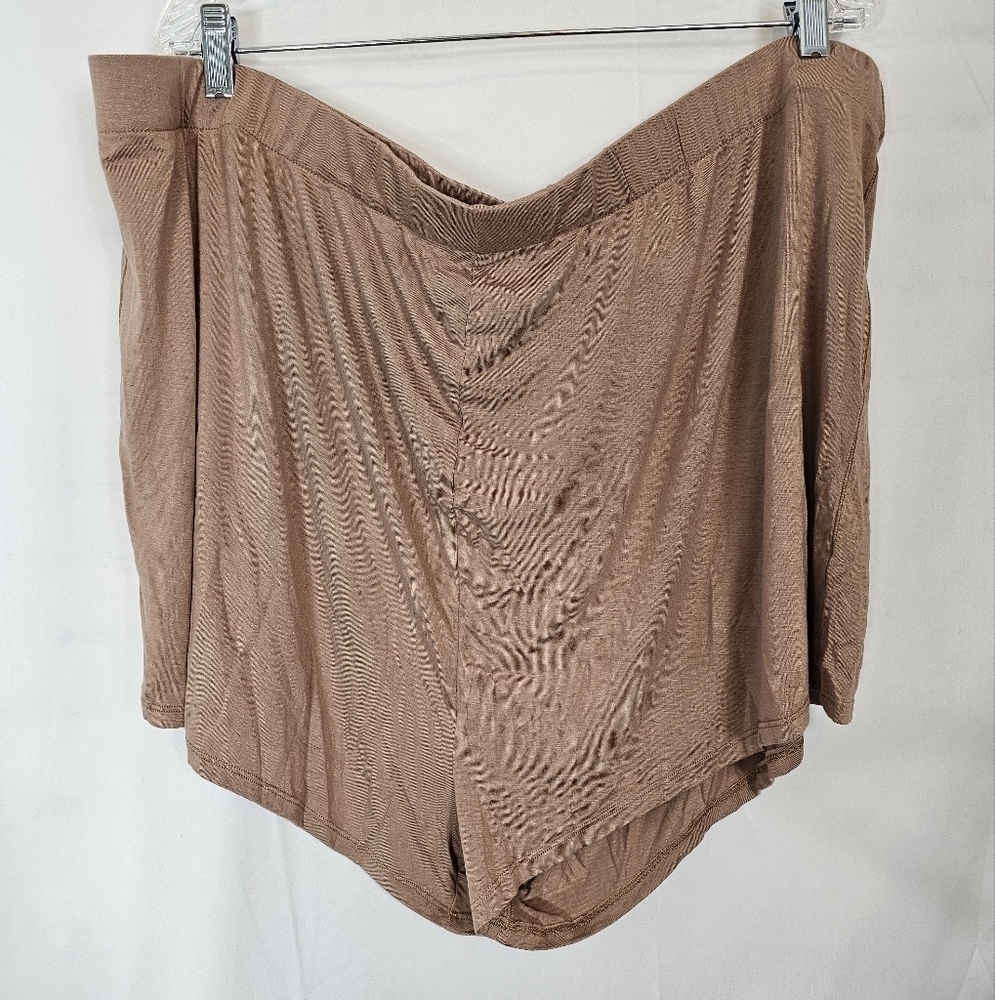 SKIMS Drawstring Ultrasoft pajama shorts in size 4X in Sienna NWT